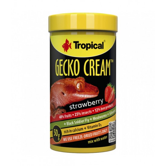 TROPİCAL GECKO CREAM 50GR ÇİLEKLİ